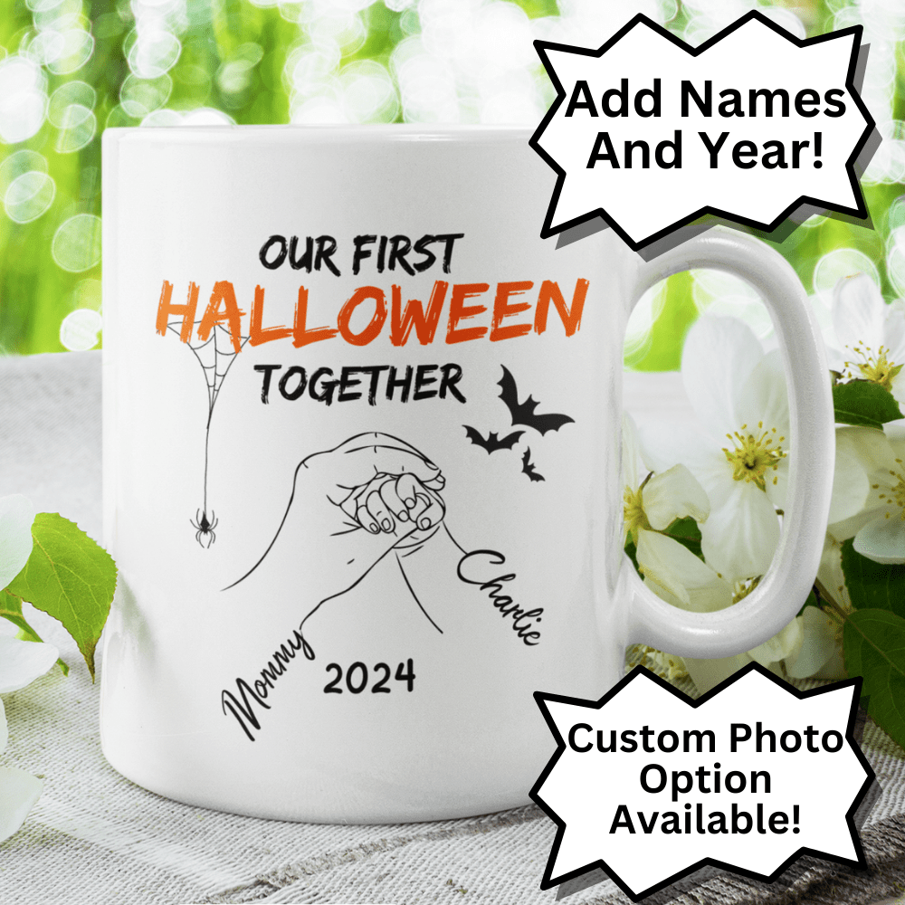 Halloween Personalized Coffee Mug: Our First Halloween Together
