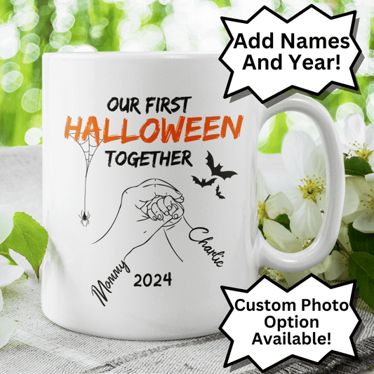 Halloween Personalized Coffee Mug: Our First Halloween Together
