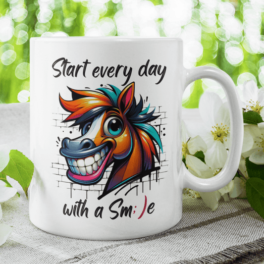 Motivational Gift, Coffee Mug: Start Every Day With A Smile