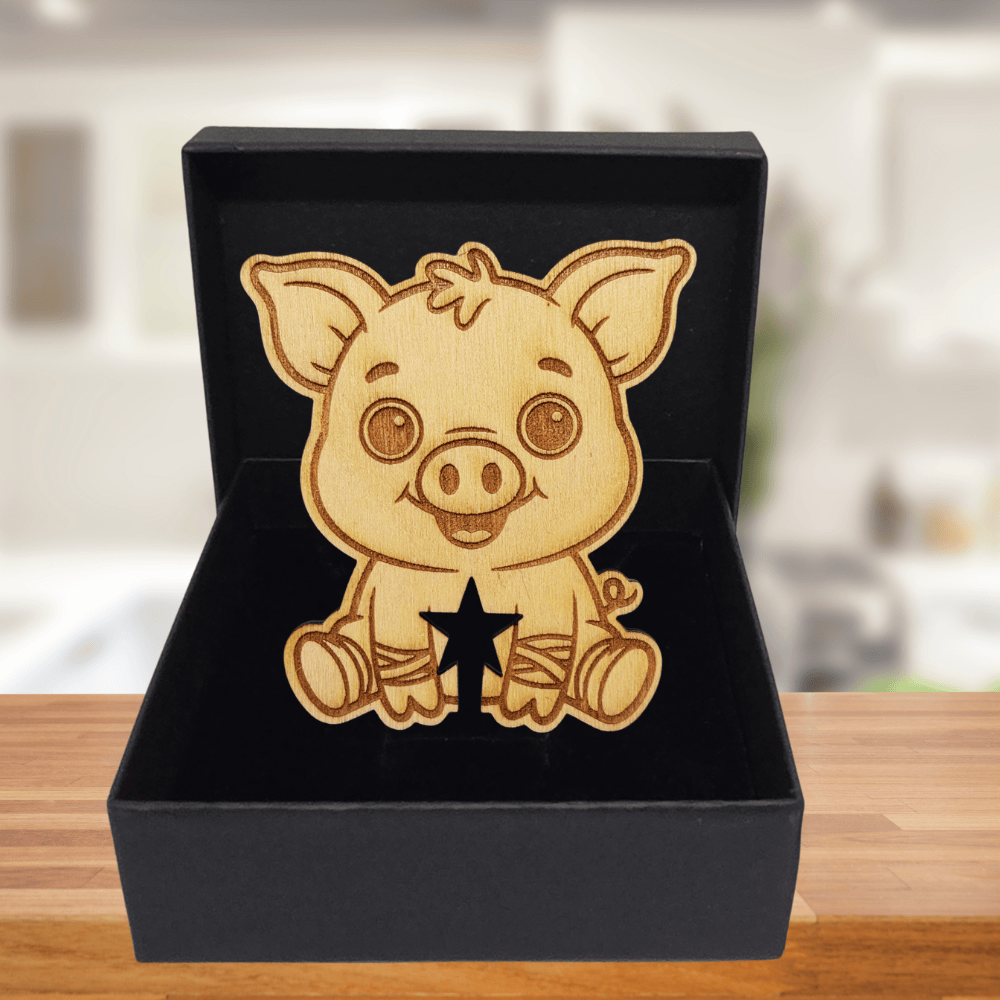 Funny Pig Wooden Bread Clip: Keep it porkin’ fresh