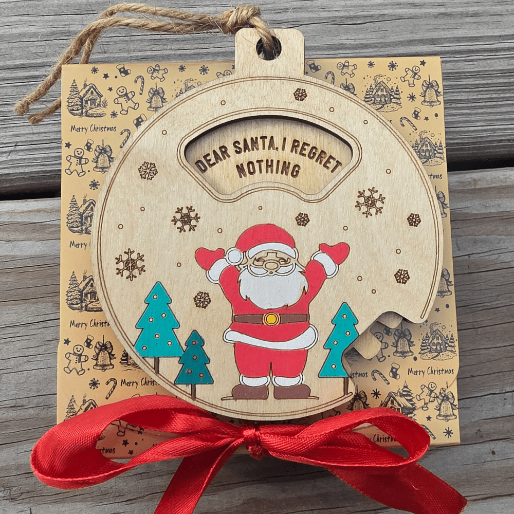 Funny Christmas Ornament: Dear Santa, It's A Long Story