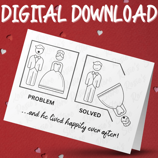 Divorce Digital Greeting Card For Him: Problem Solved...