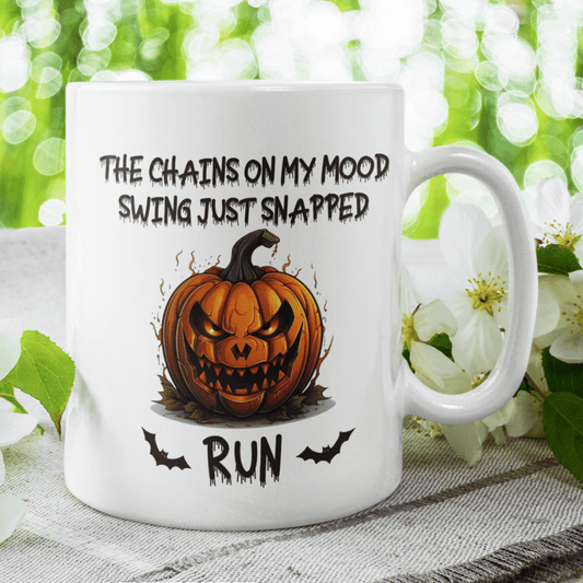 Halloween Coffee Mug: The Chains On My Mood Swing...