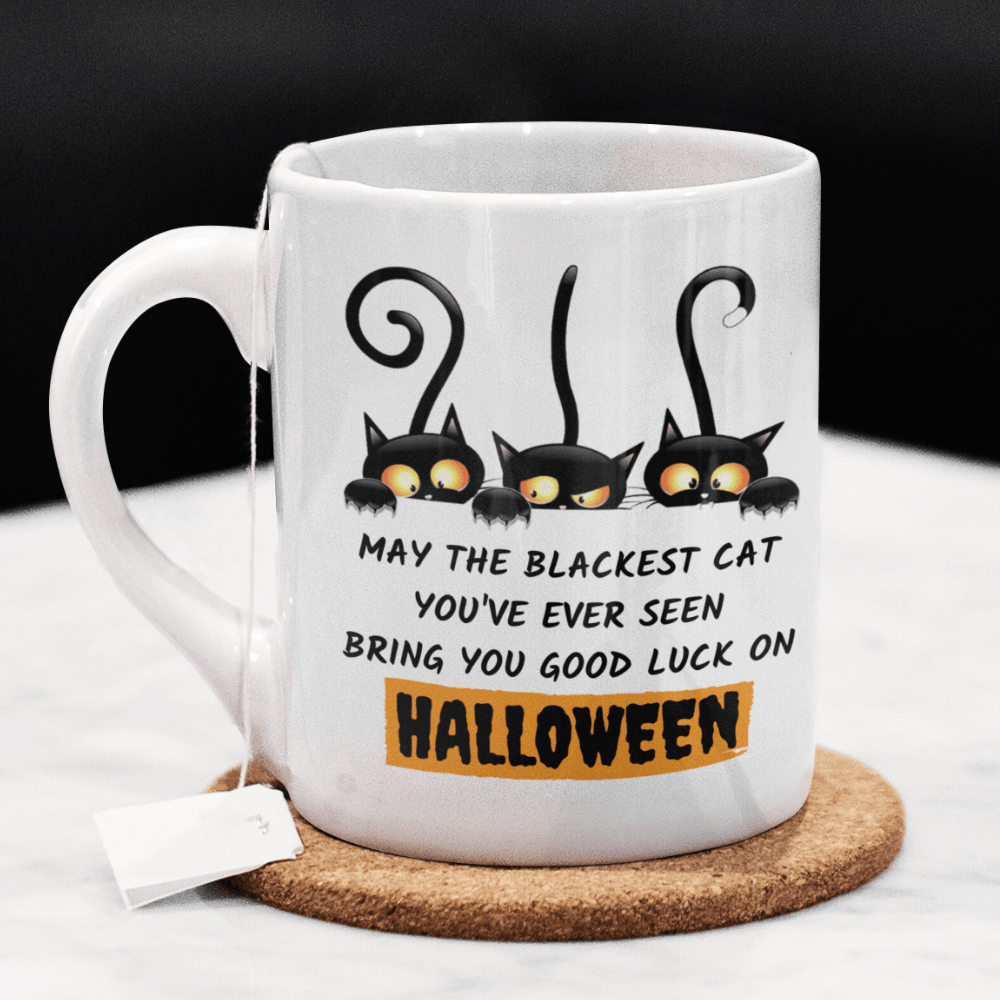 Halloween Gift, Coffee Mug: May The Blackest Cat...