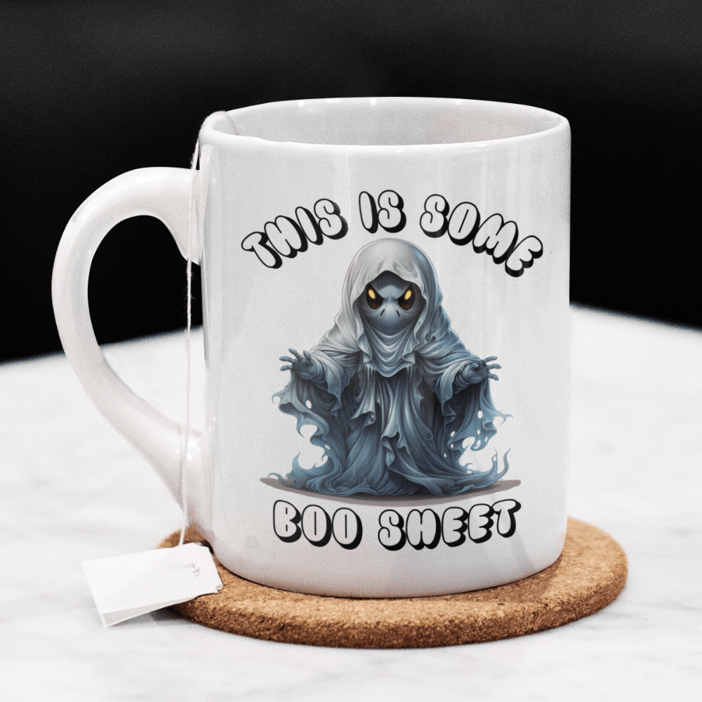 Halloween Ghost Coffee Mug: This Is Some Boo Sheet