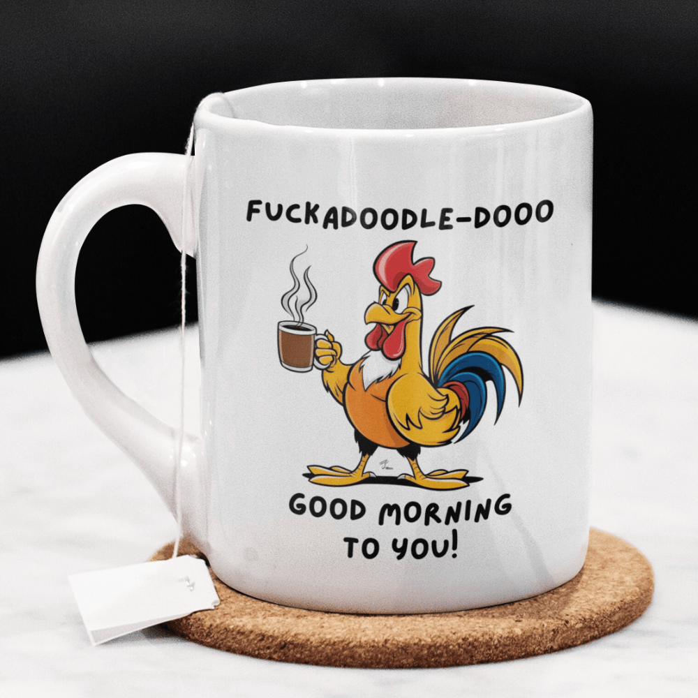 Good Morning Coffee Mug: Fuckadoodle-dooo Good Morning To You!