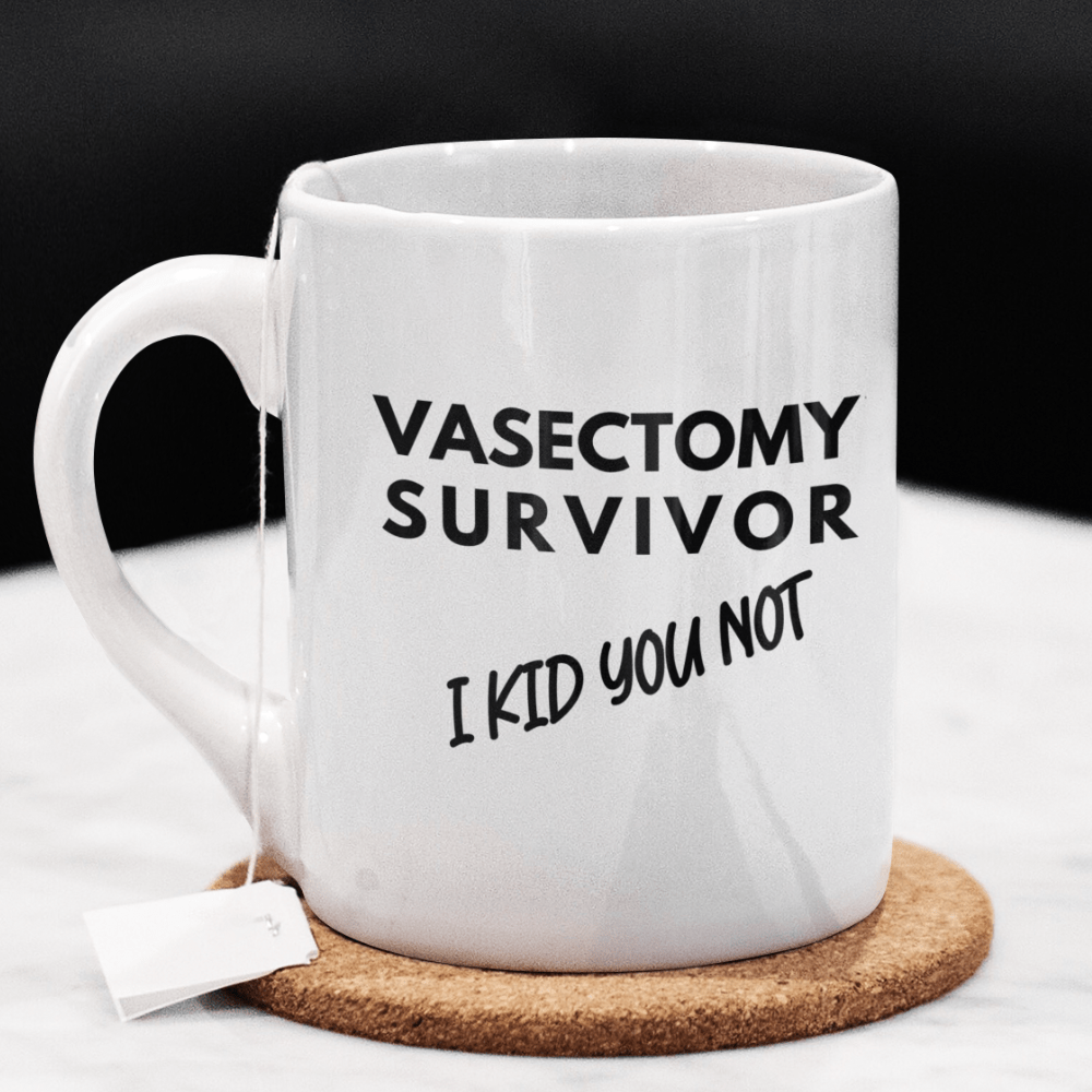 Vasectomy Gift, Coffee Mug: Vasectomy Survivor