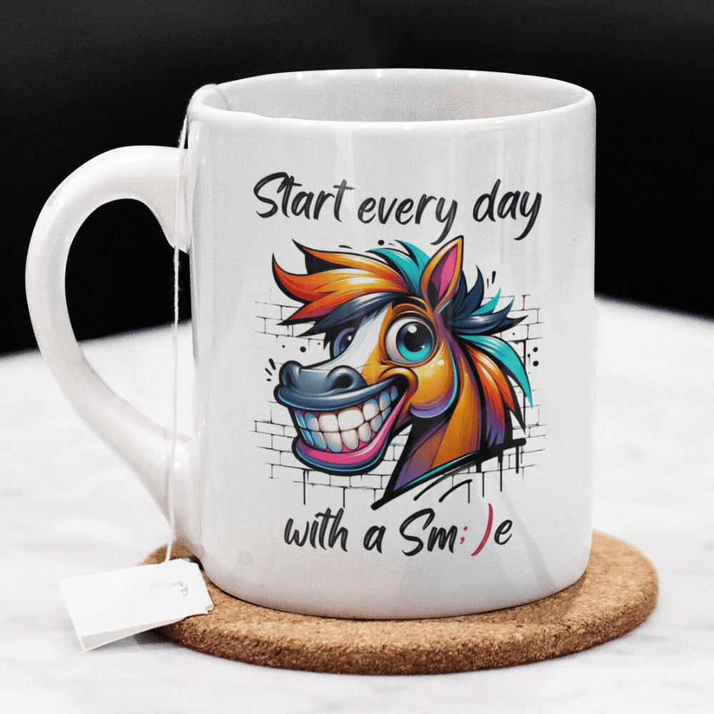Motivational Gift, Coffee Mug: Start Every Day With A Smile