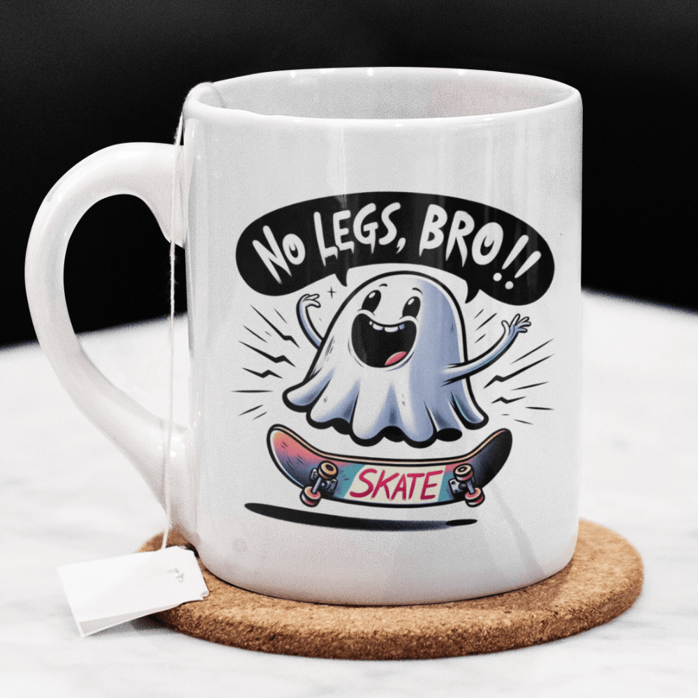 Hobby Gift, Skateboarding Coffee Mug: No Legs, Bro