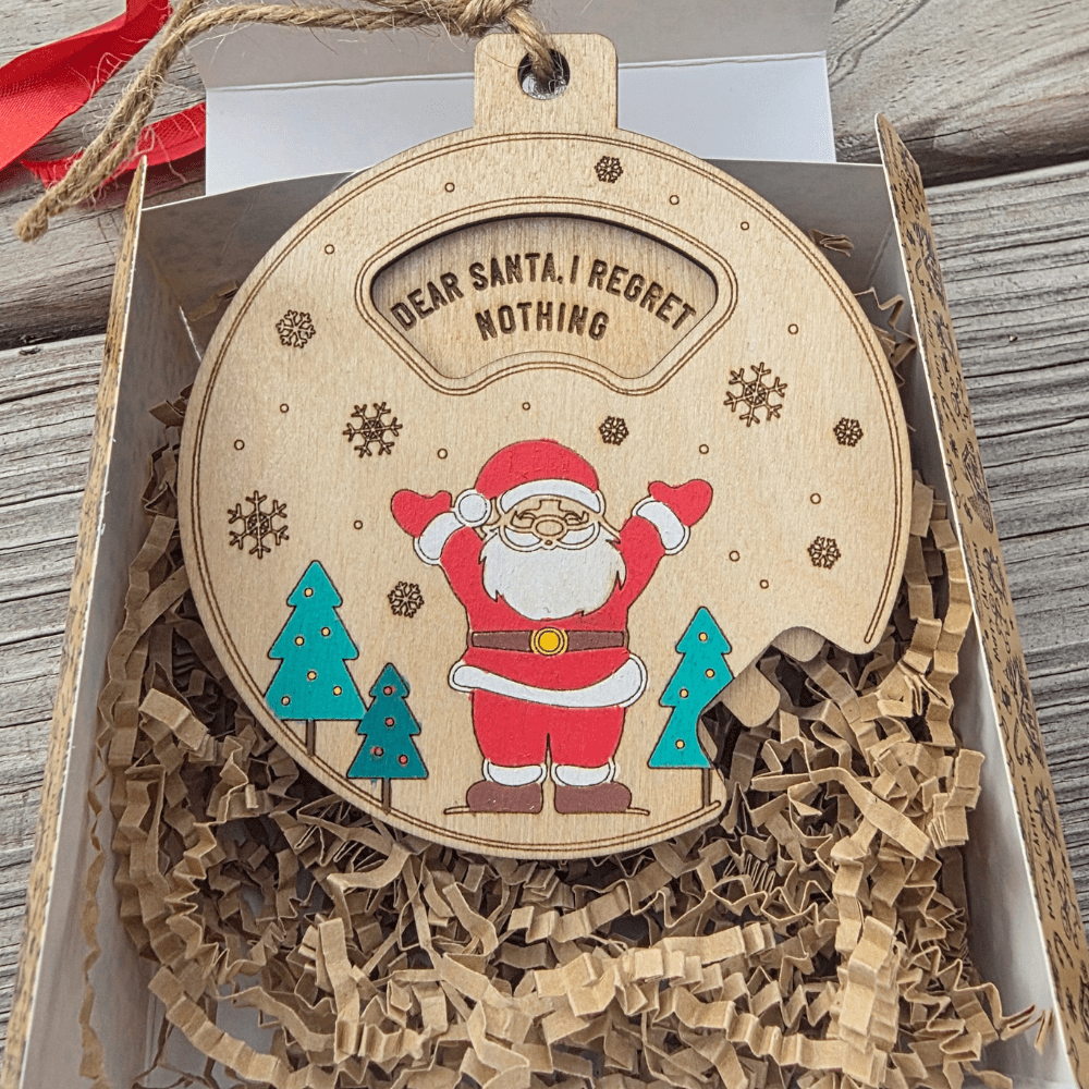 Funny Christmas Ornament: Dear Santa, It's A Long Story