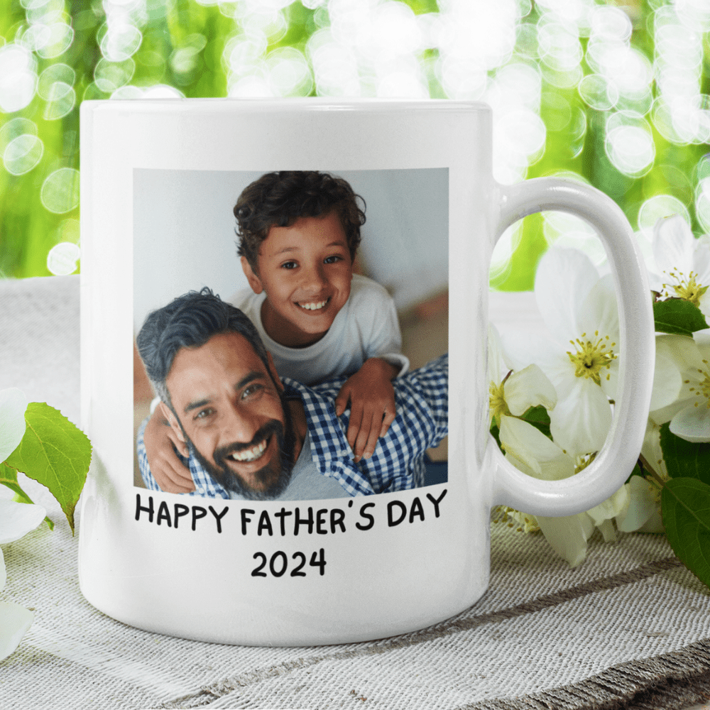 Dad Gift, Personalized Photo Mug: Best Dad Ever
