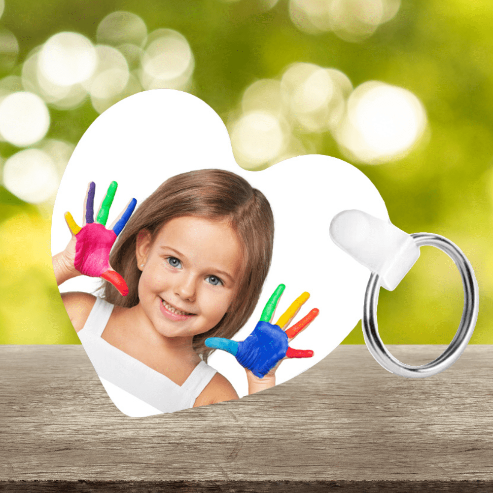 Custom Heart Keychain With a Gift Box