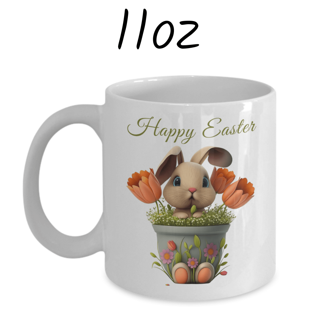Easter/Bunny Gift, Custom Easter Name Mug: Happy Easter...