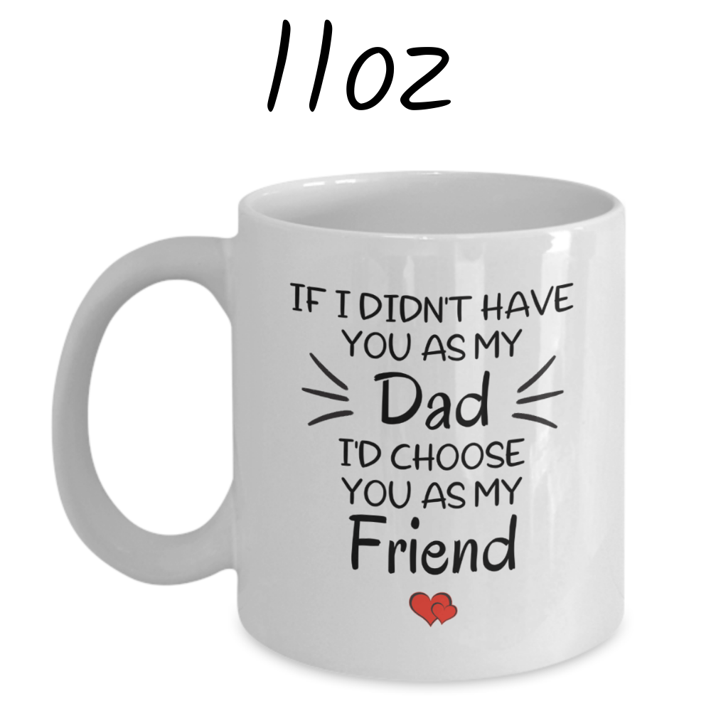 Dad Gift, Personalized Coffee Mug: If I Didn't Have You As My Dad...