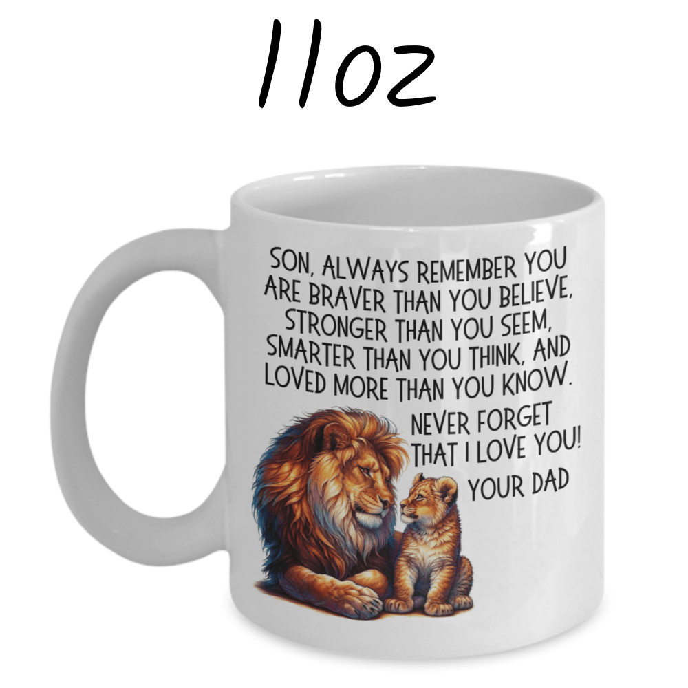 Son/Bonus Son/Stepson Gift From Dad/Bonus Dad/Stepdad, Coffee Mug: Always Remember...