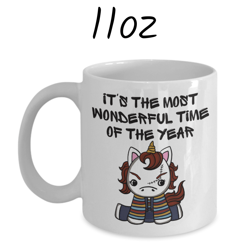 Halloween, Horror Movie Fans Coffee Mug: Unicorn Chuck