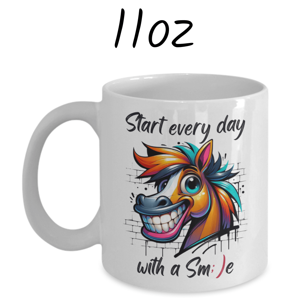 Motivational Gift, Coffee Mug: Start Every Day With A Smile