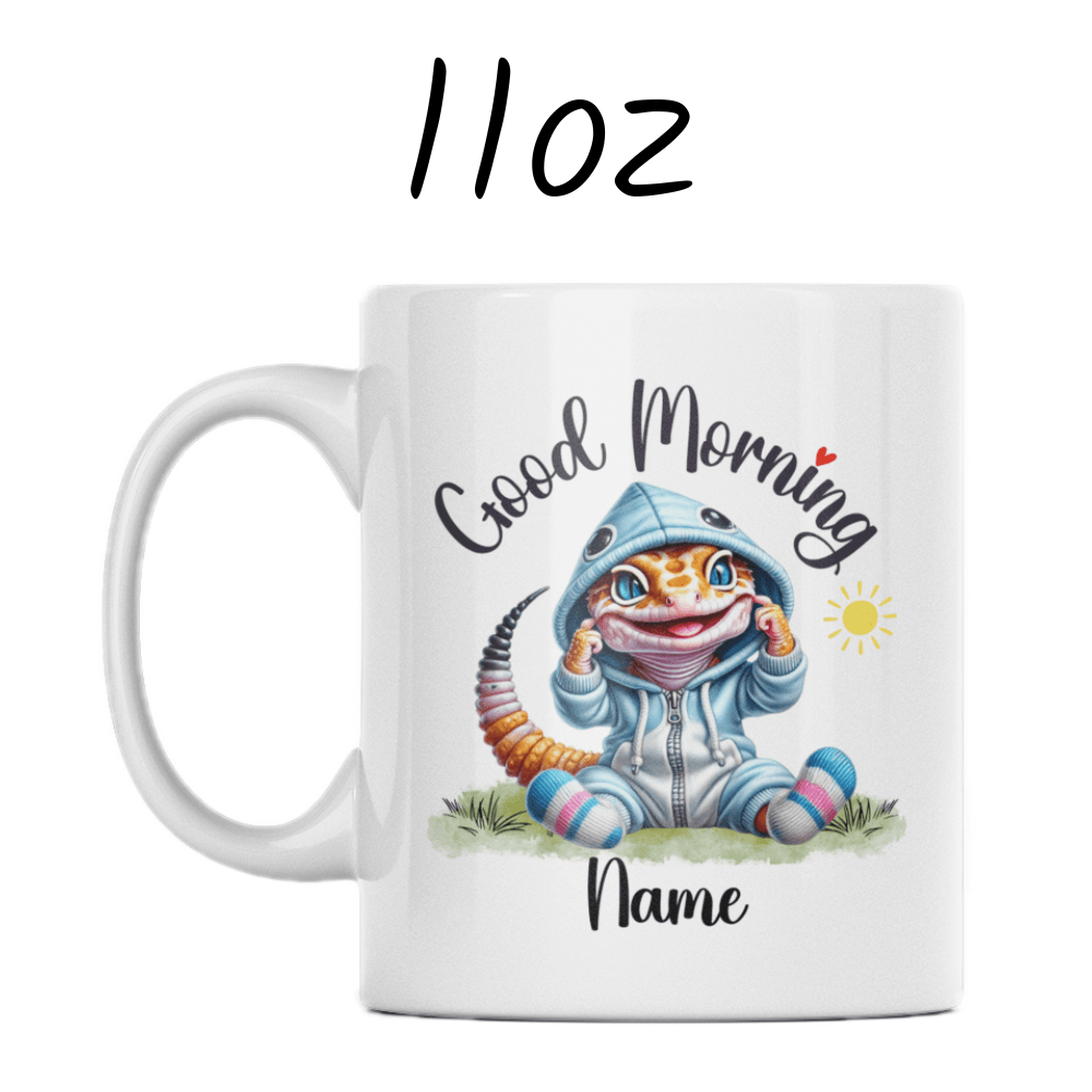 Good Morning Coffee Mug, Lizard (Gecko)