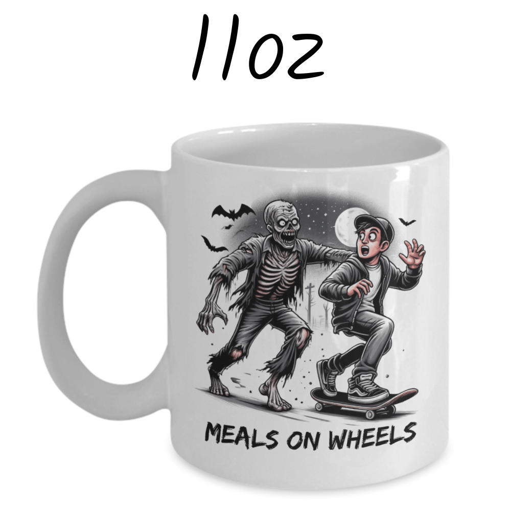 Halloween, Horror Movie Fan Gift, Zombie Coffee Mug: Meals On Wheels