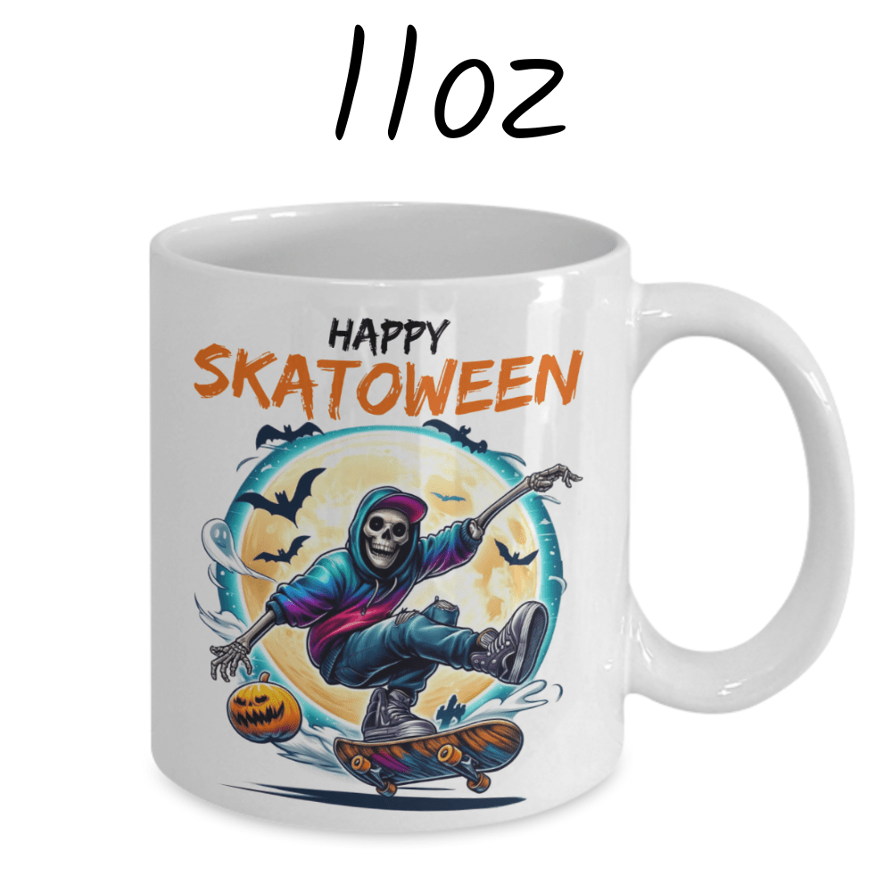 Halloween Gift, Coffee Mug: Happy Skatoween