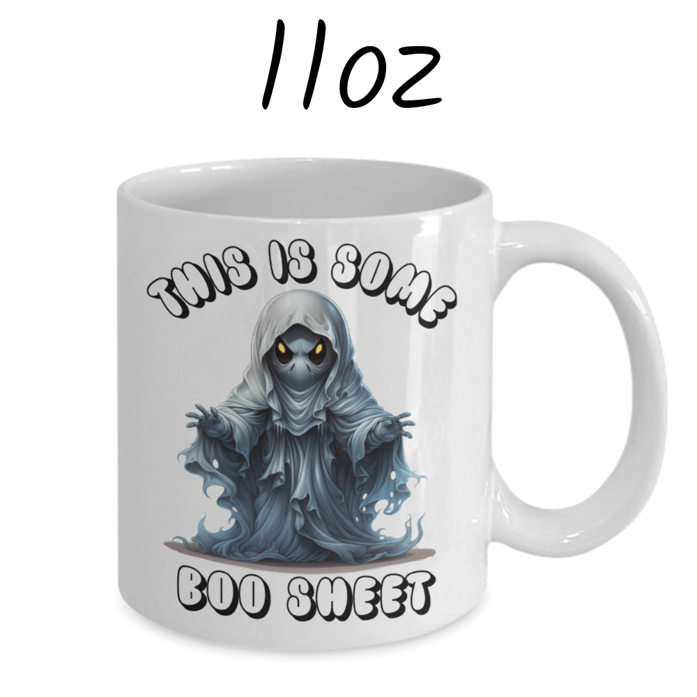 Halloween Ghost Coffee Mug: This Is Some Boo Sheet