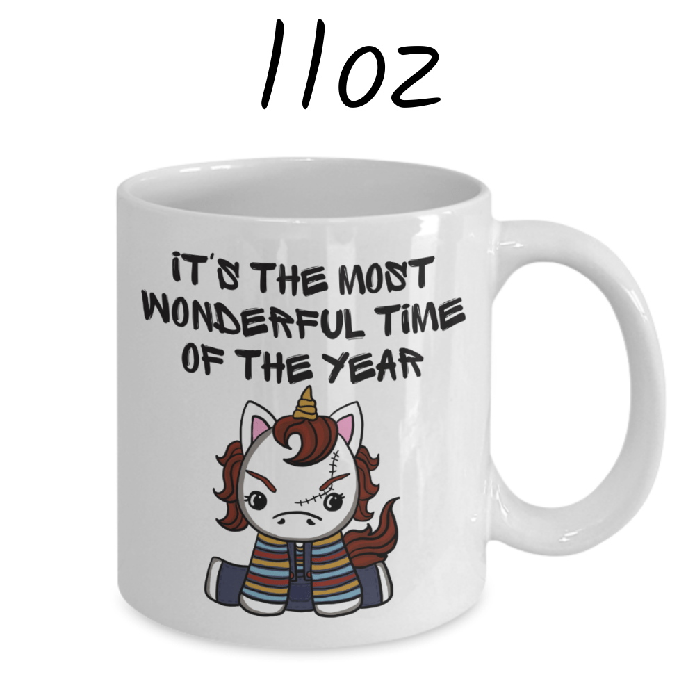 Halloween, Horror Movie Fans Coffee Mug: Unicorn Chuck