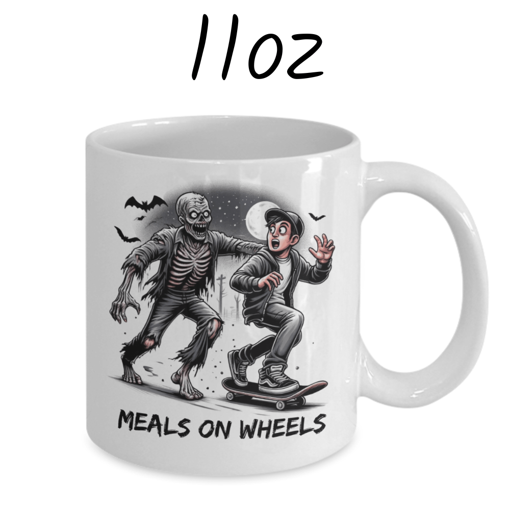 Halloween, Horror Movie Fan Gift, Zombie Coffee Mug: Meals On Wheels