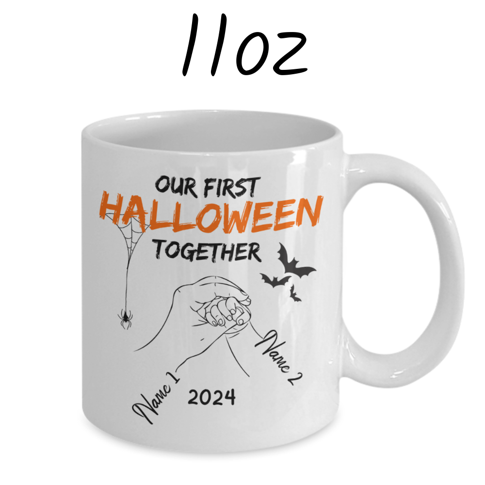 Halloween Personalized Coffee Mug: Our First Halloween Together