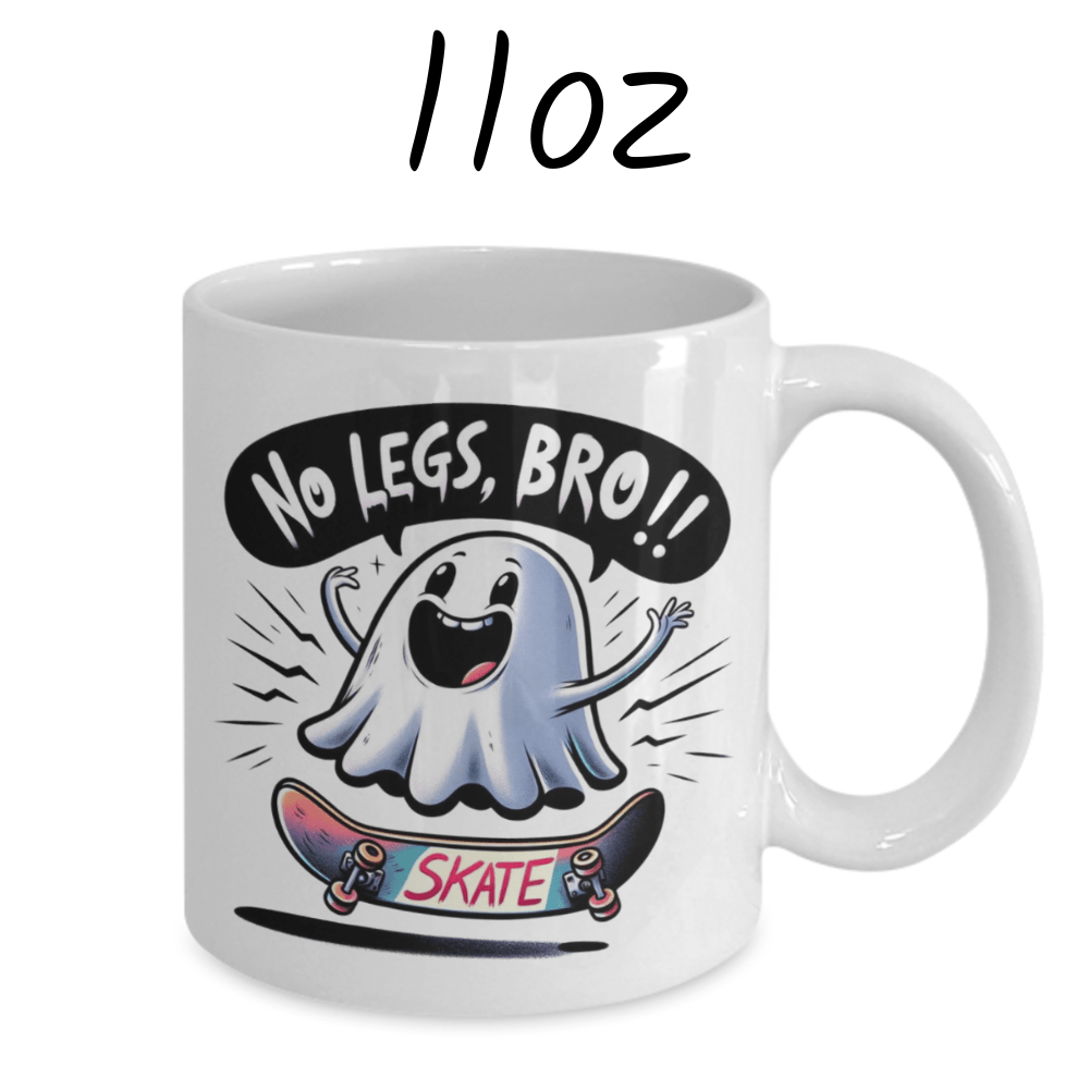Hobby Gift, Skateboarding Coffee Mug: No Legs, Bro