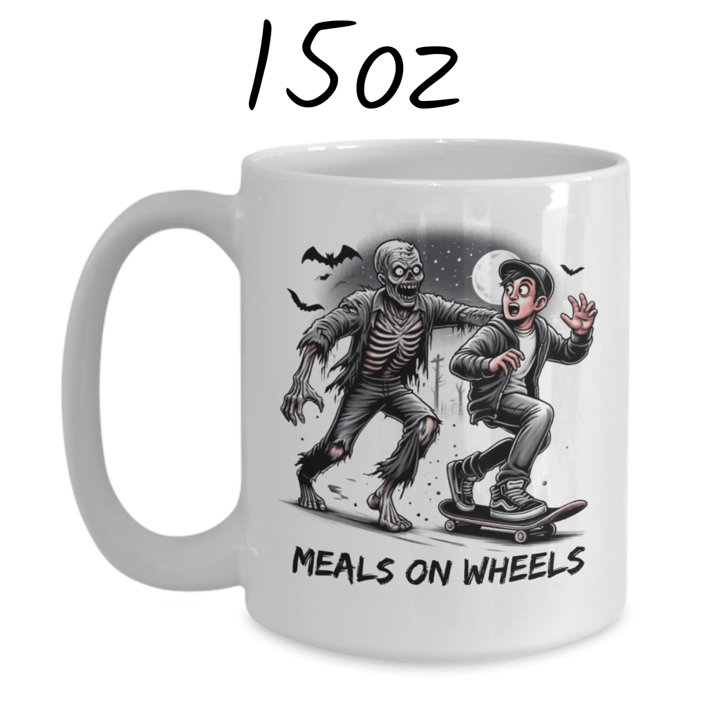 Halloween, Horror Movie Fan Gift, Zombie Coffee Mug: Meals On Wheels