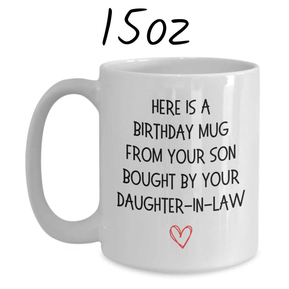 Father-in-Law Birthday Gift, Coffee Mug: Here Is A Birthday Day Gift...