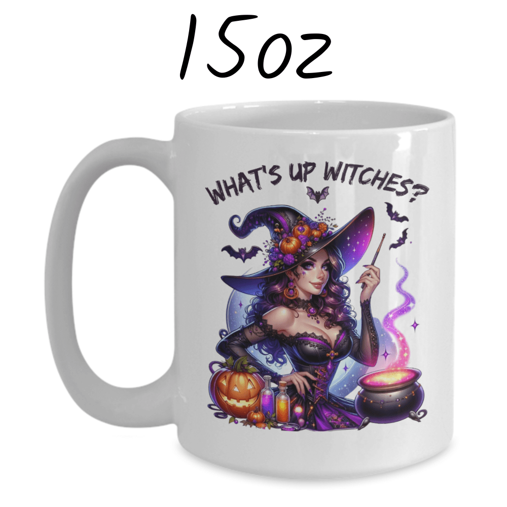Halloween Gift, Witch Coffee Mug: What's Up Witches?
