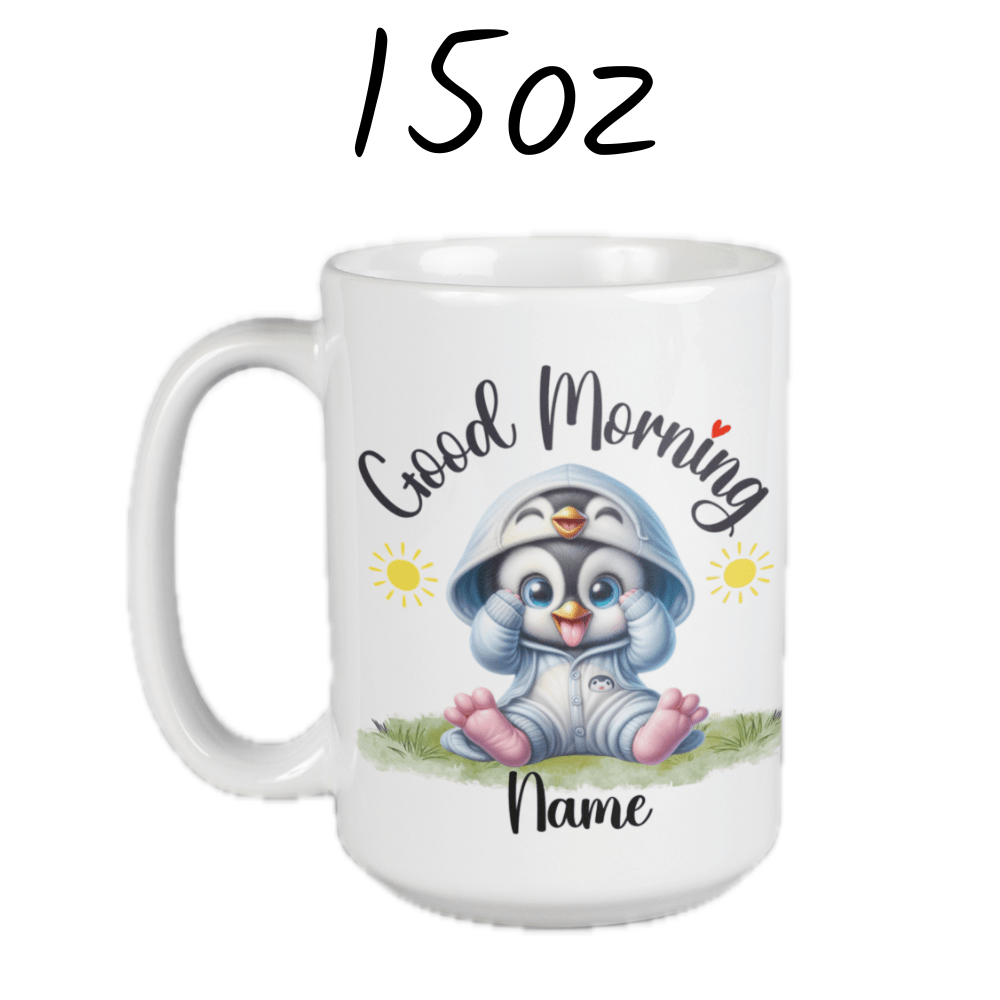 Good Morning Coffee Mug, Penguin