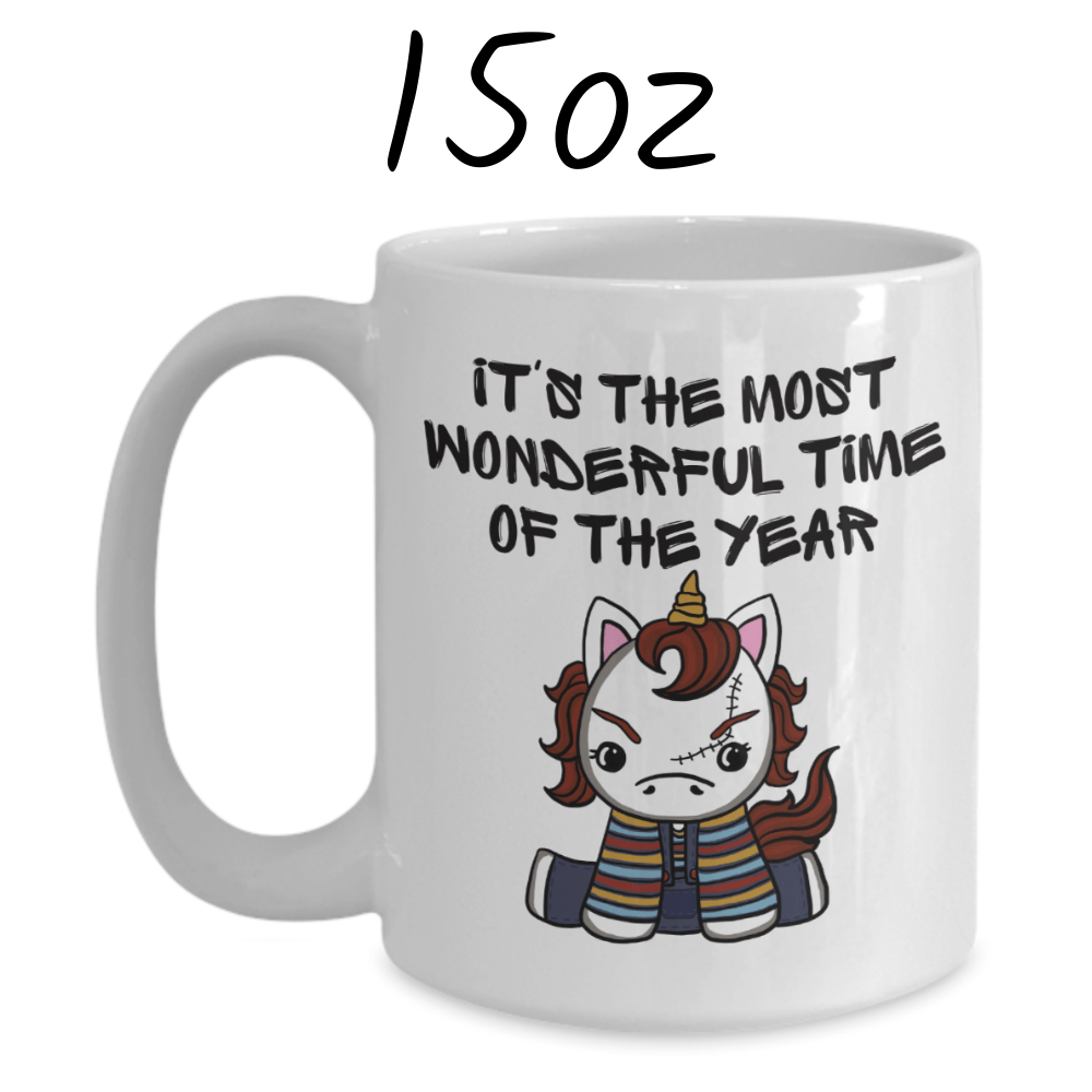 Halloween, Horror Movie Fans Coffee Mug: Unicorn Chuck