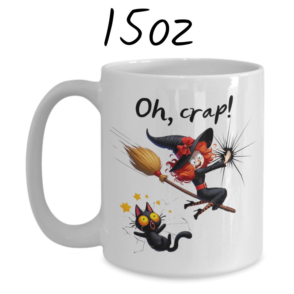 Halloween, Funny Coffee Mug: Oh, crap!