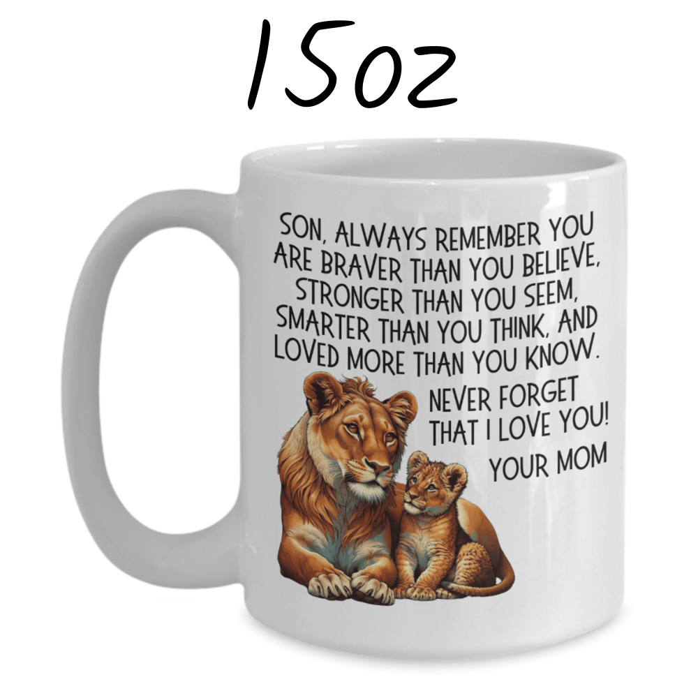 Son/Bonus Son/Stepson Gift From Mom/Bonus Mom/Stepmom, Coffee Mug: Always Remember...