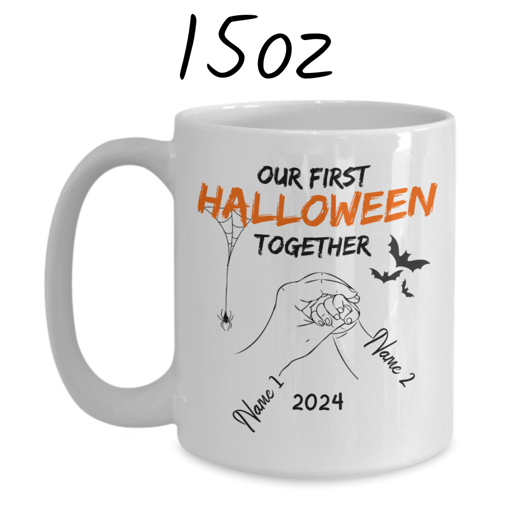 Halloween Personalized Coffee Mug: Our First Halloween Together
