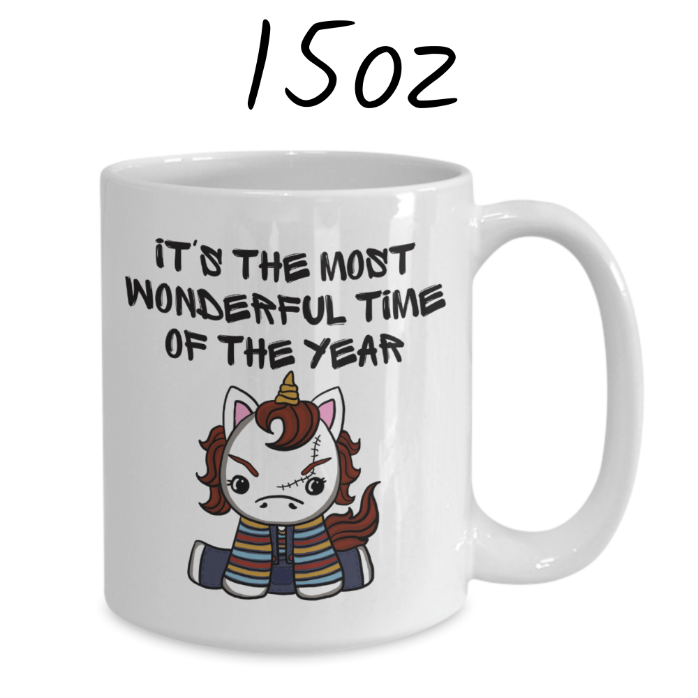 Halloween, Horror Movie Fans Coffee Mug: Unicorn Chuck