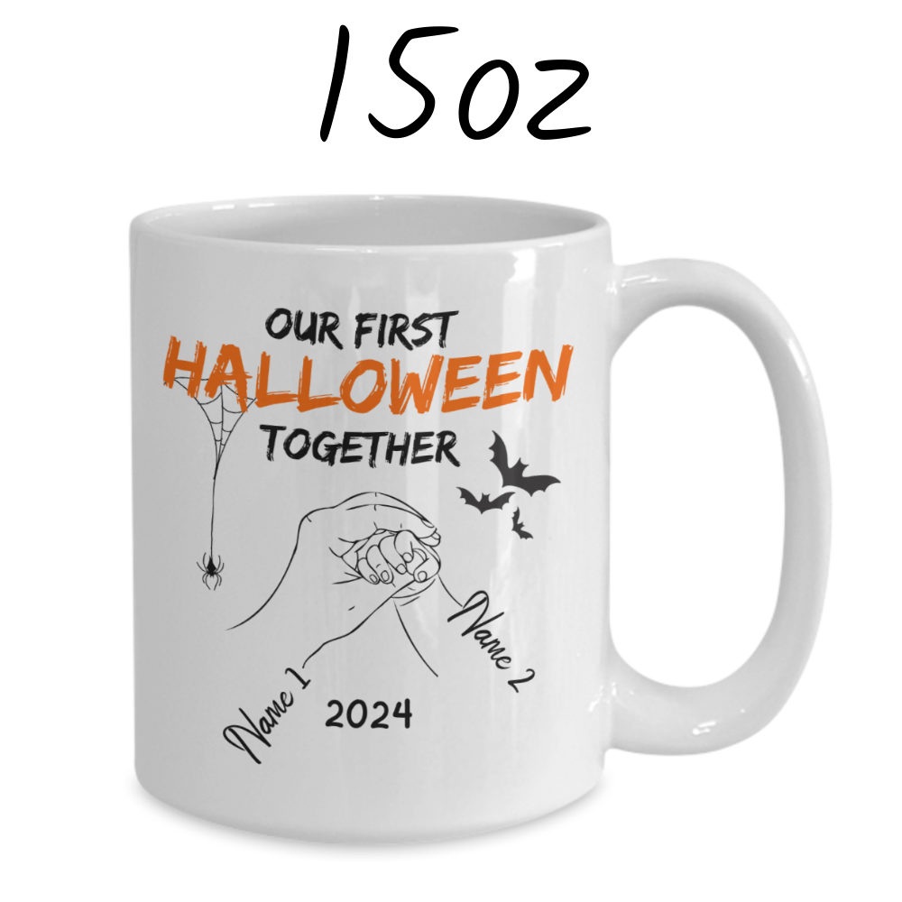 Halloween Personalized Coffee Mug: Our First Halloween Together