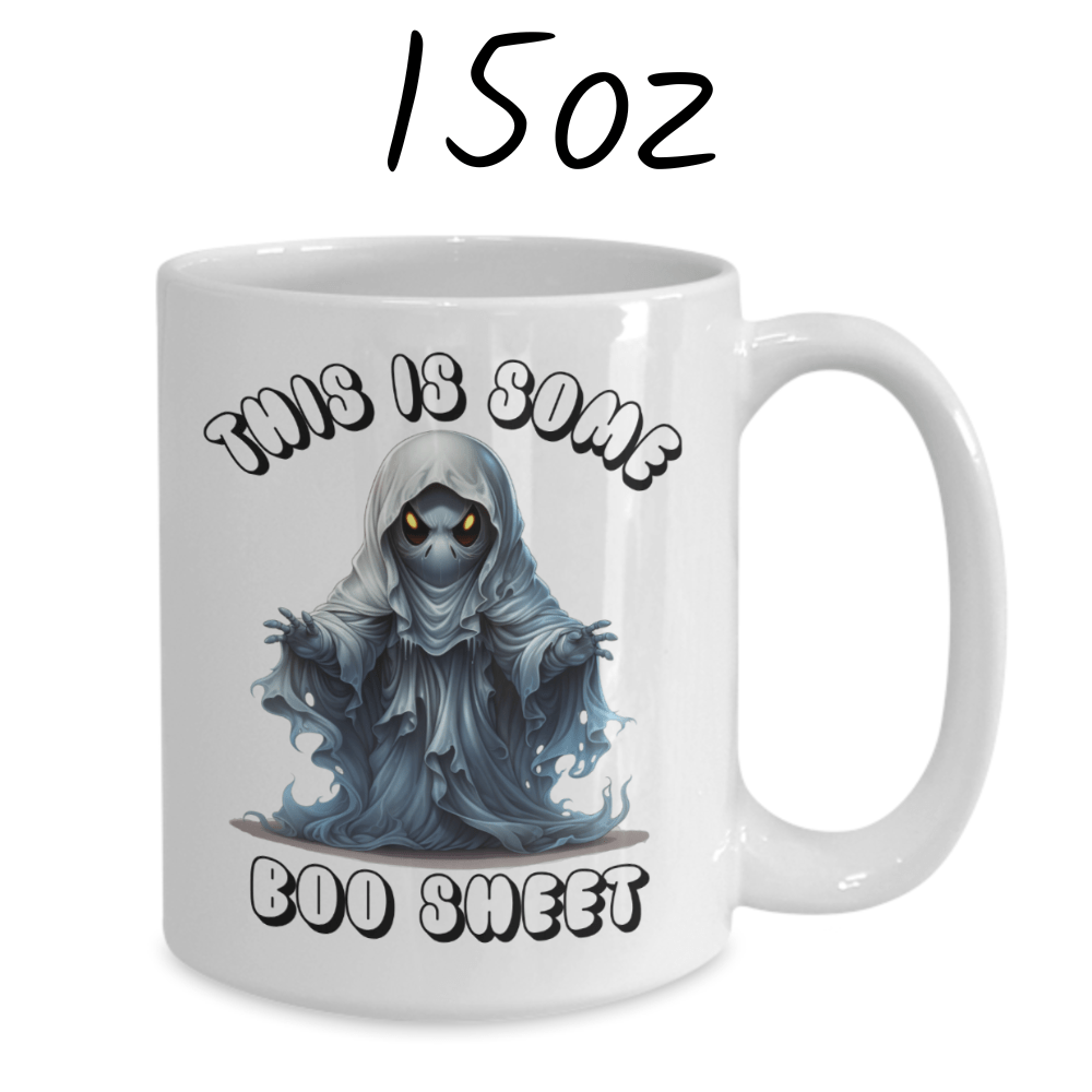 Halloween Ghost Coffee Mug: This Is Some Boo Sheet