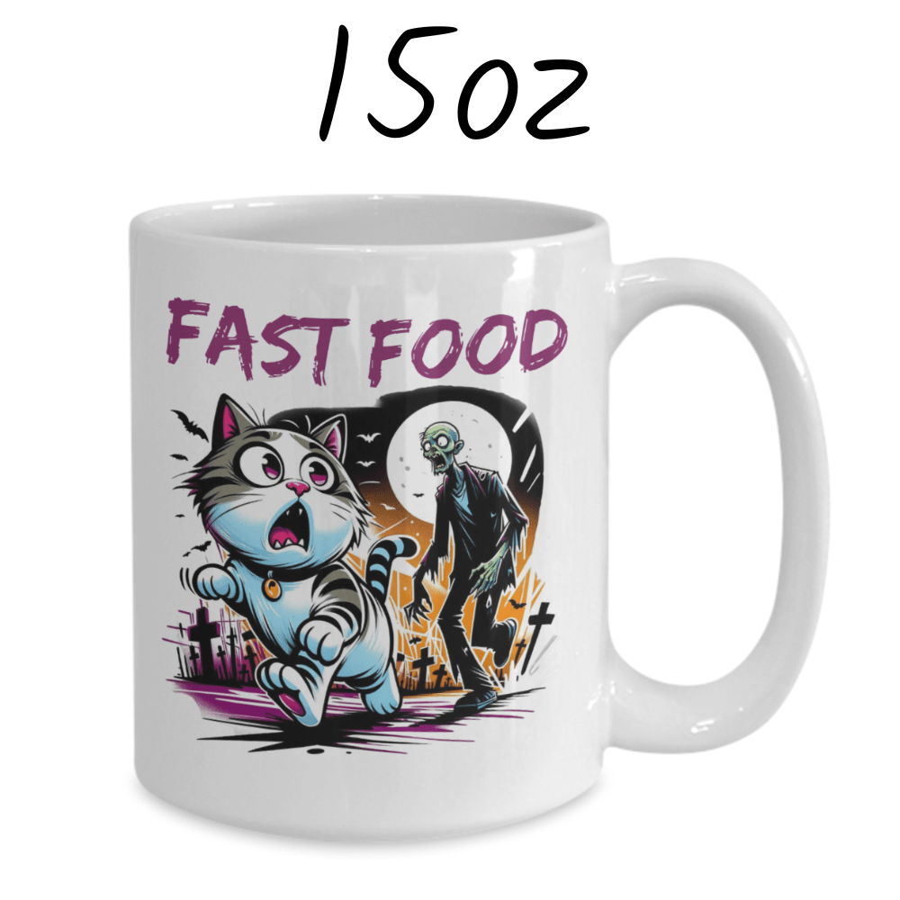 Halloween Horror Movie Fan Gift, Zombie Coffee Mug: Fast Food