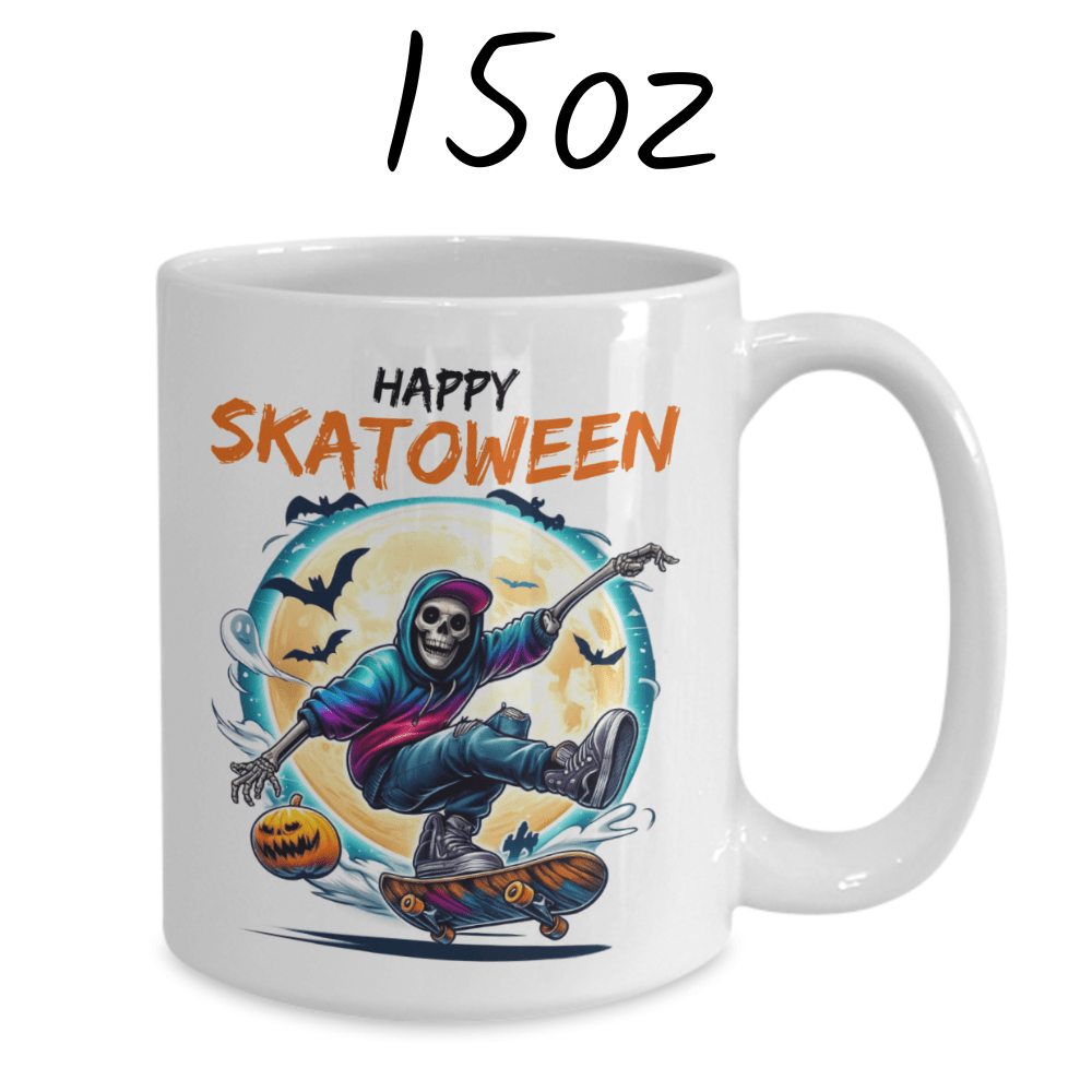 Halloween Gift, Coffee Mug: Happy Skatoween