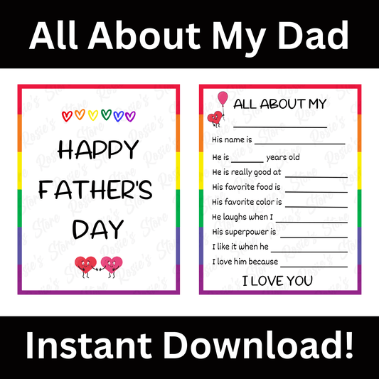 Dad Digital Card Happy Father's Day: All About My...