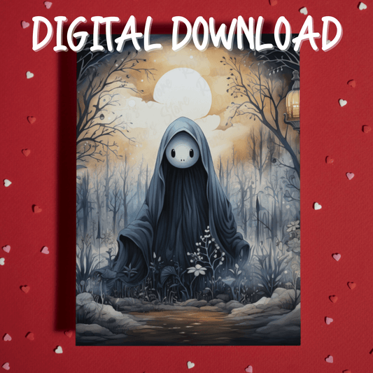 Halloween, Ghost Digital Greeting Card