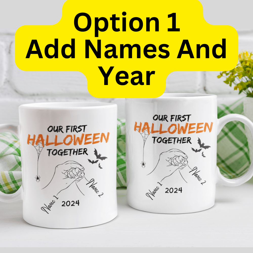 Halloween Personalized Coffee Mug: Our First Halloween Together