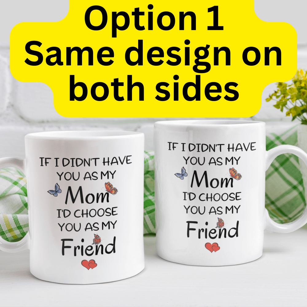 Mom Gift, Coffee Mug: If I Didn't Have You As My Mom...