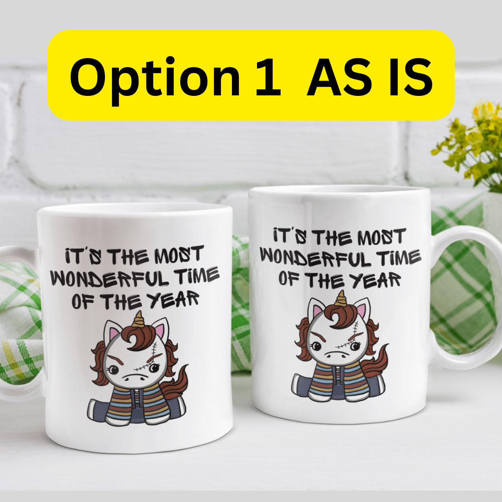 Halloween, Horror Movie Fans Coffee Mug: Unicorn Chuck