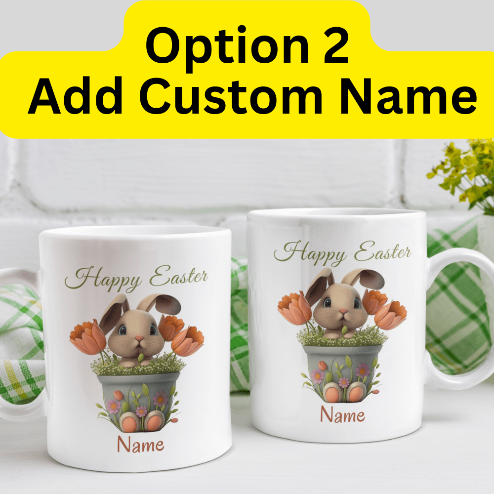 Easter/Bunny Gift, Custom Easter Name Mug: Happy Easter...