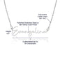 Future Wife Gift, Signature Name Necklace: Last Night I Was Looking At The Stars