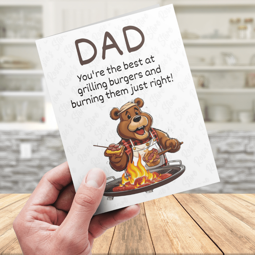 Dad Greeting Card: Dad You're The Best At Grilling...